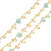 Natural Flower Amazonite Column Beaded Chains CHC-K012-02G-11-1