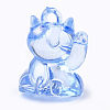 Transparent Acrylic Kitten Pendants TACR-S149-10-3