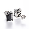 316 Surgical Stainless Steel Stud Earrings EJEW-H314-01A-2