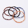 Natural Mixed Stone Stretch Bracelets BJEW-JB02460-8