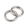 304 Stainless Steel Closed Jump Rings STAS-G393-06P-08-3