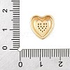 Brass Micro Pave Cubic Zirconia Slide Charms ZIRC-I068-07G-4