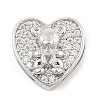 Brass Micro Pave Cubic Zirconia Slide Charms ZIRC-I068-05P-2