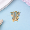 Brass Flat Head Pins KK-YW0004-02A-G-1