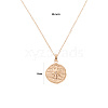 Stainless Steel Rhinestone Pendant Neckalces ZQ2711-1-2