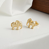 925 Sterling Silver Elephant Stud Earrings STER-P065-05G-2