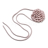 Fabric Rose Tie Choker Necklaces for Women NJEW-Z022-01L-2