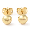 Rack Plating Brass Stud Earrings for Women EJEW-G394-18B-G-2