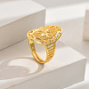 European Style Wheat Lucky Adjustable Cuff Ring LX5971-4-1