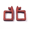 Unfinished Sandalwood Frame WOOD-WH0098-73-2
