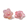 Iridescent Acrylic Bead Caps OACR-C021-08-3
