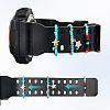 6Pcs 2 Styles Glass Beaded Decorative Rings for Smartwatch Band AJEW-CP0009-94A-6