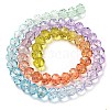 Transparent Painted Glass Beads Strands X1-DGLA-A034-T6mm-A12-5