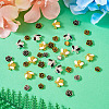 60Pcs 10 Style Alloy Enamel Cabochons MRMJ-TA0001-25-5