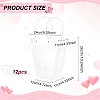 Valentine's Day Trapezoid PP Plastic Gift Bags ABAG-WH0040-10A-2