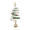 Glass Seed Beaded Christmas Tree Big Pendants PALLOY-TA00330-03-1