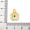 Brass Micro Pave Cubic Zirconia Pendants KK-U033-02G-02-3