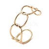 ElectrophoresisIron Cuff Bangles for Women BJEW-M057-06G-2