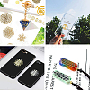 SUNNYCLUE Chakra Theme Self Adhesive Brass Stickers DIY-SC0010-59-7