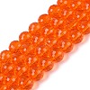 Transparent Glass Beads Strands GLAA-Q107-02A-04-1