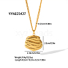 Autumn Winter High-End Stainless Steel Pendant Necklace for Women MR8055-2-2