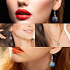 Glass Charms GLAA-SC0012-16LG-6