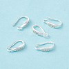 Brass Micro Pave Clear Cubic Zirconia Ear Hooks ZIRC-P100-05S-4