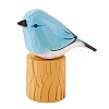 Wooden Birds and Tree Stump Ornaments JX725A-1