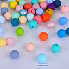 Round Silicone Focal Beads SI-JX0046A-94-2