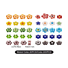 300Pcs 10 colors Handmade Millefiori Glass Beads LAMP-TA0002-05-23