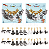 Alloy Enamel Pendant Locking Stitch Markers HJEW-AB00102-1