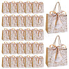 Floral Printed Paper Gift Tote Bags ABAG-WH0044-82C-1