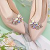 2Pcs Butterfly Alloy Glass Rhinestone Shoe Decoration FIND-AR0005-01C-4