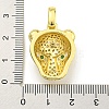 Brass Micro Pave Cubic Zirconia Pendants KK-K354-13D-G-3