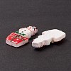 Christmas Themed Opaque Resin Cabochons CRES-P022-07-4