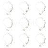 100Pcs Brass Leverback Earring Findings KK-YW0003-37S-1