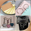 30Pcs Stainless Steel Loose Leaf Book Binder Hinged Rings FIND-BBC0002-24-5