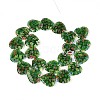 Handmade Millefiori Glass Beads Strands LAMP-T021-29E-2