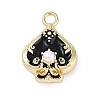 Rack Plating Alloy Enamel Pendants PALLOY-P309-06G-03-1