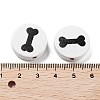 Dog Theme Wood Beads WOOD-M011-04A-01-3