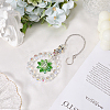 1Pc Flower Glass Car Hanging Decoration HJEW-SP0001-11C-3