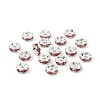 Brass Rhinestone Spacer Beads RB-A014-L8mm-27S-3