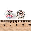 Brass & Alloy & Rhinestone Enamel Beads RB-CBA973B-11D-P-3