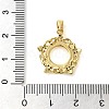 Brass Micro Pave Cubic  Pendants KK-M099-07G-3