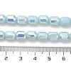 Imitation Jade Glass Beads Strands EGLA-D030-05D-4