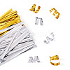 2 Bags 2 Colors Metallic Wire Twist Ties DIY-TADJ0001-04-1