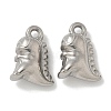 Anti-Tarnish 304 Stainless Steel Pendants STAS-Q334-19P-1