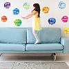 Translucent PVC Self Adhesive Wall Stickers STIC-WH0015-049-3