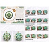 DIY Embroidery Temari Ball Keychain Kits DIY-I064-A05-7