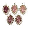 Natural Strawberry Quartz Faceted Horse Eye Links G-B126-02G-09-1